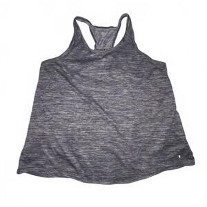 Danskin Now black and gray heathered racer back tank top